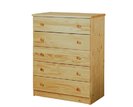 Komoda - 5 zásuvková IA823, masiv borovica Komoda - 5 zásuvková IA823, masiv borovica