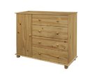Komoda-Prádelník IA8016, masiv borovica
