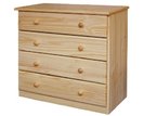 Komoda-Prádelník - 4 zásuvkový  IA8034, masiv borovica Komoda-Prádelník - 4 zásuvkový  IA8034, masiv borovica