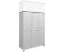 Šatníková skriňa IA8863B bílá, masiv borovica