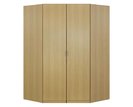 Rohová šatníková skriňa dvojdverová IA11550, buk Rohová šatníková skriňa dvojdverová IA11550, buk