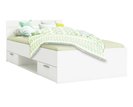 Multifunkčná posteľ s úložným priestorom Michigan 90x200, lamino, biela Multifunkčná posteľ s úložným priestorom Michigan 90x200, lamino, biela