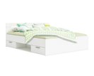 Multifunkčná posteľ s úložným priestorom Michigan 140x200, lamino, biela Multifunkčná posteľ s úložným priestorom Michigan 140x200, lamino, biela