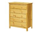 Komoda - 5 zásuvková IA8077, masiv smrk Komoda - 5 zásuvková IA8077, masiv smrk
