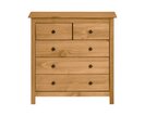 Komoda 5 zásuvková IA8091V, masiv borovica Komoda 5 zásuvková IA8091V, masiv borovica