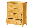 Komoda - 4 zásuvková IA9132, masiv borovica Komoda - 4 zásuvková IA9132, masiv borovica