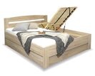 Manželská posteľ s úložným priestorom Maria, bočný výklop, 160x200, 180x200.