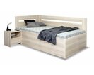 Rohová úložná posteľ Richardo 90x200, ľavá Rohová úložná posteľ Richardo 90x200, ľavá