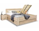 Manželská posteľ s úložným priestorom a roštami Santoria