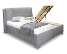 Vysoká čalúnená posteľ s úložným priestorom GUVERNÉR