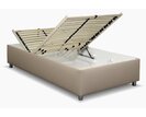 Vyvýšená čalúnená posteľ s úložným priestorom Roneta, 120x200cm Vyvýšená čalúnená posteľ s úložným priestorom Roneta, 120x200cm