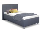 Čalúnená posteľ s úložným priestorom Crissy, 120x200, tmavo šedá