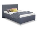 Čalúnená posteľ s úložným priestorom Crissy, 140x200, tmavo šedá