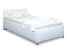 Vyvýšená čalúnená posteľ s úložným priestorom Lyoneta, 120x200cm, biela Vyvýšená čalúnená posteľ s úložným priestorom Lyoneta, 120x200cm, biela