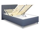 Čalúnená posteľ s úložným priestorom Crissy, 140x200