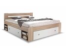 Posteľ s úložným priestorom Nepoli , dub sonoma