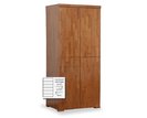 Šatníková skriňa - policová F155, masív buk Šatníková skriňa - policová F155, masív buk