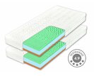 Mäkší zdravotný matrac Bezva BINGO SOFT 1+1 zdarma, 20cm, 130kg, pamäťová pena