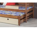 Poschodová posteľ s prístelkou a úložným priestorom pre 3 deti NATY3, masív borovica Poschodová posteľ s prístelkou a úložným priestorom pre 3 deti NATY3, masív borovica