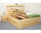 Vysoká posteľ s úložným priestorom Floria, 160x200, 180x200, masív buk