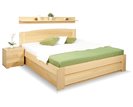 Posteľ z masívu s úložným priestorom Justina, 160x200, 180x200, masív buk