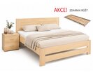 Drevená posteľ s roštom Jirka, 120x200, masív buk - pohľad č. 1