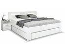 Posteľ z masívu s úložným priestorom SENÁTOR, BIELA