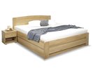 Posteľ dvojlôžko s úložným priestorom Justina, masív dub