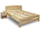 Drevená posteľ jednolôžko Justina, masív dub, 140x200