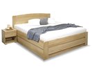 Posteľ jednolôžko s úložným priestorom Justina, masív dub, 120x200