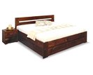 Posteľ z masívu s úložným priestorom Berni, 160x200, 180x200, masív smrek Posteľ z masívu s úložným priestorom Berni, 160x200, 180x200, masív smrek