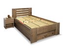 Zvýšená posteľ s úložným priestorom ROSA, masív smrek, 120x200 Zvýšená posteľ s úložným priestorom ROSA, masív smrek, 120x200