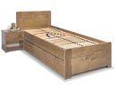 Posteľ s úložným priestorom Mark, 80x200, 90x200, masív smrek Posteľ s úložným priestorom Mark, 80x200, 90x200, masív smrek