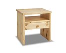 Nočný stolík G-W1 - masív borovica Nočný stolík G-W1 - masív borovica