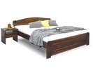Posteľ dvojlôžko LADA, masív borovica,  morený orech, 180x200cm Posteľ dvojlôžko LADA, masív borovica,  morený orech, 180x200cm