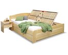 Posteľ dvojlôžko s úložným priestorom LADA, masív borovica