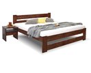 Posteľ dvojlôžko Hanka New, masív borovica, morený orech Posteľ dvojlôžko Hanka New, masív borovica, morený orech