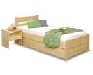Posteľ jednolôžko s úložným priestorom Hanka, masív borovica, 120x200cm Posteľ jednolôžko s úložným priestorom Hanka, masív borovica, 120x200cm
