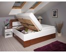 Zvýšená posteľ s úložným priestorom VAREZZA 5 senior 160x200, 180x200, masiv buk, biela