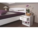 Posteľ dvojlôžko  z masivu EVITA 6 , masiv buk - lak biela