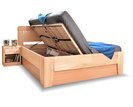 Drevená manželská posteľ s úložným priestorom Venus 1, masív buk