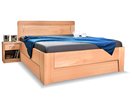 Drevená manželská posteľ s úložným priestorom Venus 1, masív buk