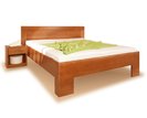 Posteľ dvojlôžkoz masivu Varezza 7, masiv buk - olej čerešňa