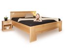Manželská drevená posteľ dvojlôžko DELUXE 2, masív buk
