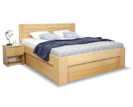 Vysoká drevená posteľ s úložným priestorom APOLLO, masiv buk Vysoká drevená posteľ s úložným priestorom APOLLO, masiv buk