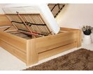 Posteľ z masivu s úložným priestorom DELUXE 2, masiv buk