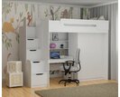 Multifunkčná poschodová posteľ Dori, lamino biela Multifunkčná poschodová posteľ Dori, lamino biela