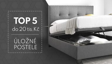 Praktické a lacné: TOP 5 úložných manželských postelí do 20 tisíc korún. Praktické a lacné: TOP 5 úložných manželských postelí do 20 tisíc korún.