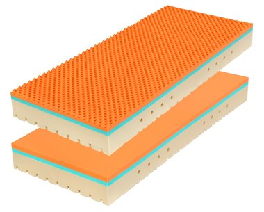 Stredne tvrdý matrac SUPER FOX 1+1 Zdarma,  90x200cm, 135kg, pamäťová bio pena Stredne tvrdý matrac SUPER FOX 1+1 Zdarma,  90x200cm, 135kg, pamäťová bio pena