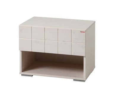 Nočný stolík HANNY C0561, smrek - biela Nočný stolík HANNY C0561, smrek - biela